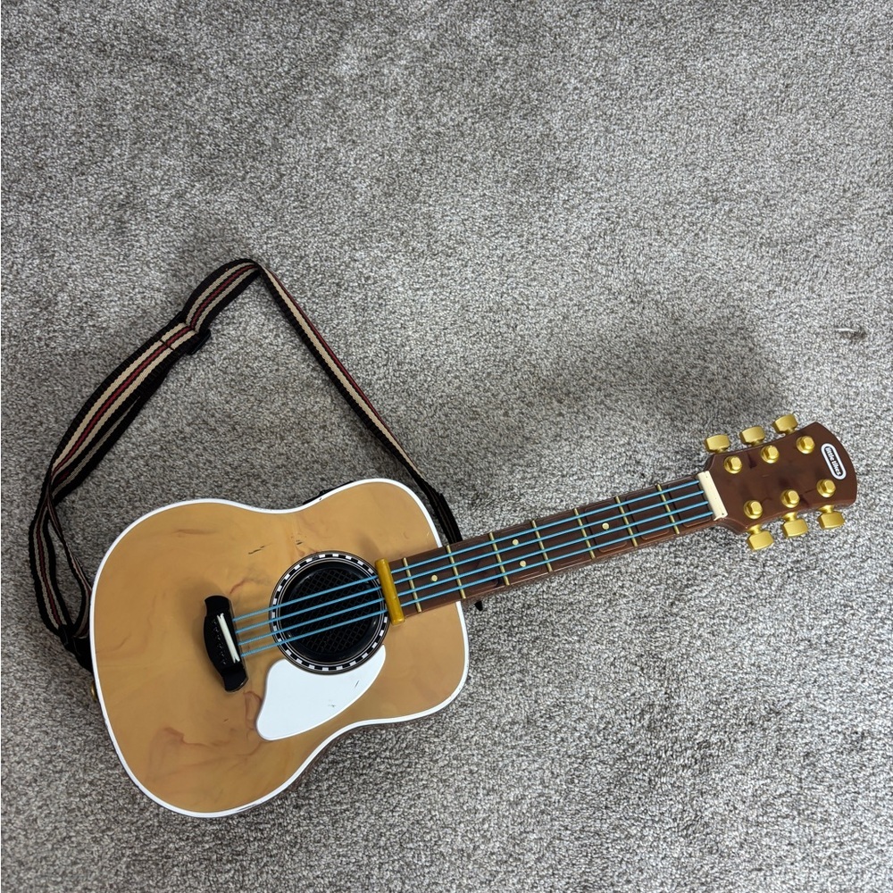 Little Tikes My Real Jam Acoustic Guitar No Strap Musical Instrument Works